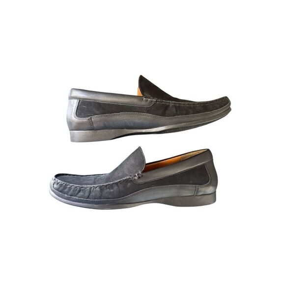 Mephisto Baduard Mens Black Cool Air Nubuck Leather Slip On Loafers Size 10 - Picture 14 of 16
